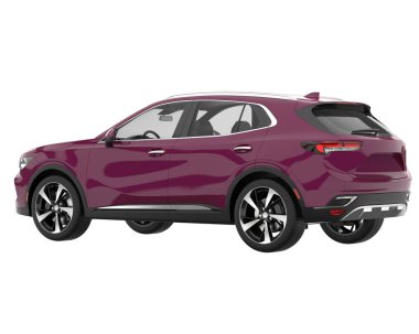 Realistic SUV isolated on white background. 3d rendering - illustration