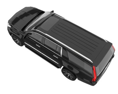 Realistic SUV isolated on white background. 3d rendering - illustration