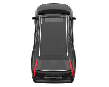 Realistic SUV isolated on white background. 3d rendering - illustration