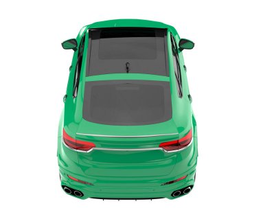 Realistic SUV isolated on white background. 3d rendering - illustration