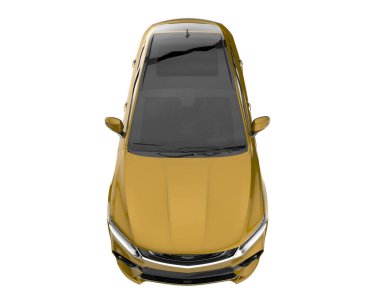 Realistic SUV isolated on white background. 3d rendering - illustration