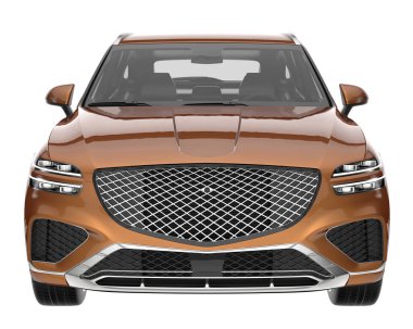 Realistic SUV isolated on white background. 3d rendering - illustration