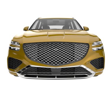 Realistic SUV isolated on white background. 3d rendering - illustration