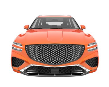 Realistic SUV isolated on white background. 3d rendering - illustration