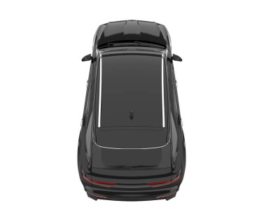 Realistic SUV isolated on white background. 3d rendering - illustration