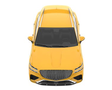 Realistic SUV isolated on white background. 3d rendering - illustration