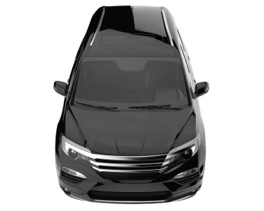 Realistic SUV isolated on white background. 3d rendering - illustration