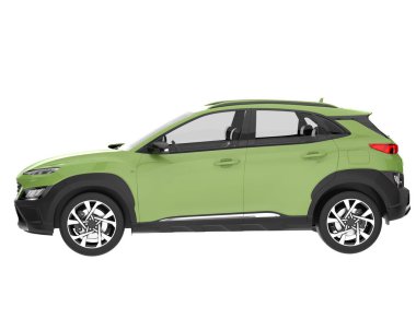 Realistic SUV isolated on white background. 3d rendering - illustration