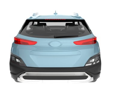 Realistic SUV isolated on white background. 3d rendering - illustration