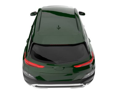 Realistic SUV isolated on white background. 3d rendering - illustration