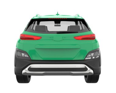 Realistic SUV isolated on white background. 3d rendering - illustration