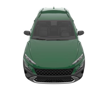 Realistic SUV isolated on white background. 3d rendering - illustration