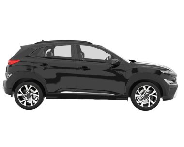 Realistic SUV isolated on white background. 3d rendering - illustration