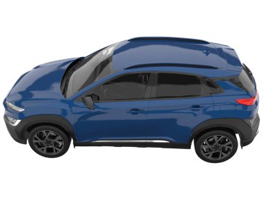 Realistic SUV isolated on white background. 3d rendering - illustration