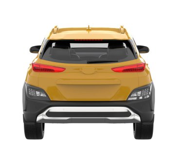 Realistic SUV isolated on white background. 3d rendering - illustration