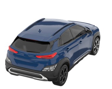 Realistic SUV isolated on white background. 3d rendering - illustration