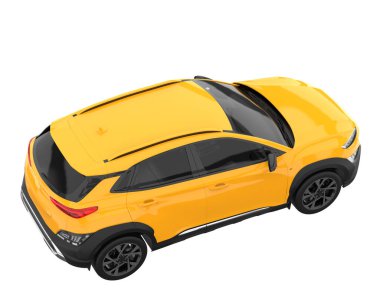 Realistic SUV isolated on white background. 3d rendering - illustration