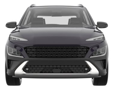 Realistic SUV isolated on white background. 3d rendering - illustration