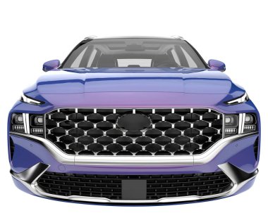 Realistic SUV isolated on white background. 3d rendering - illustration