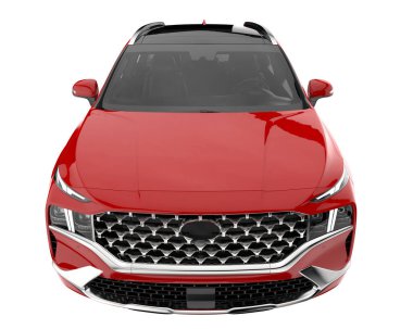 Realistic SUV isolated on white background. 3d rendering - illustration