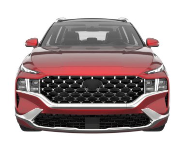 Realistic SUV isolated on white background. 3d rendering - illustration