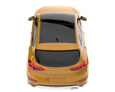 Realistic SUV isolated on white background. 3d rendering - illustration