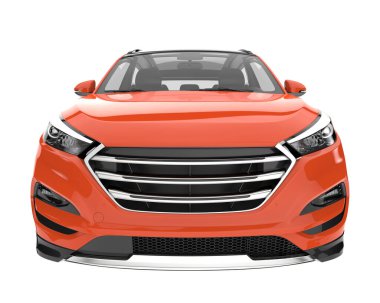 Realistic SUV isolated on white background. 3d rendering - illustration