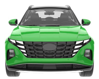 Realistic SUV isolated on white background. 3d rendering - illustration