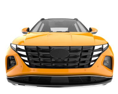 Realistic SUV isolated on white background. 3d rendering - illustration