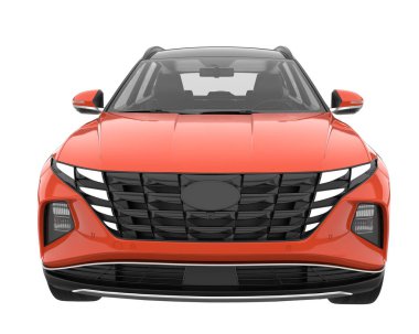 Realistic SUV isolated on white background. 3d rendering - illustration