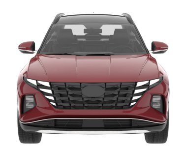 Realistic SUV isolated on white background. 3d rendering - illustration