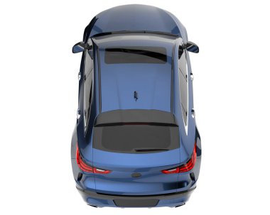 Realistic SUV isolated on white background. 3d rendering - illustration