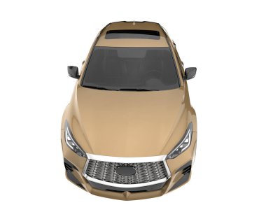 Realistic SUV isolated on white background. 3d rendering - illustration