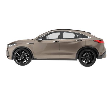 Realistic SUV isolated on white background. 3d rendering - illustration