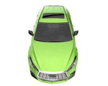 Realistic SUV isolated on white background. 3d rendering - illustration