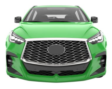 Realistic SUV isolated on white background. 3d rendering - illustration