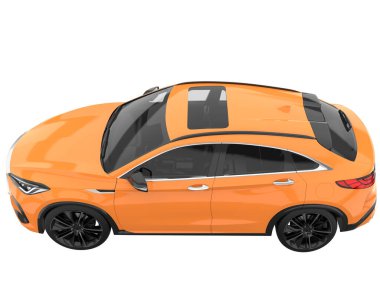 Realistic SUV isolated on white background. 3d rendering - illustration