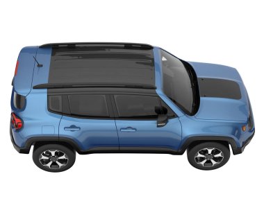 Realistic SUV isolated on white background. 3d rendering - illustration