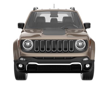 Realistic SUV isolated on white background. 3d rendering - illustration