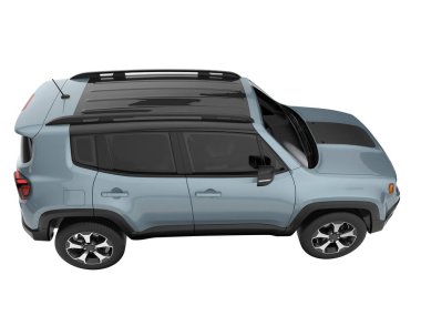 Realistic SUV isolated on white background. 3d rendering - illustration