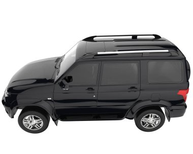 Realistic SUV isolated on background with mask. 3d rendering - illustration