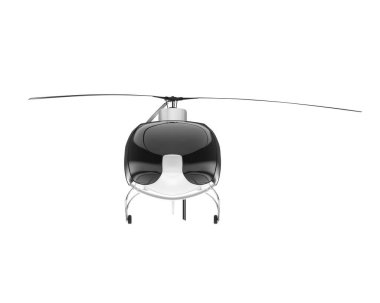 Beyaz arka planda izole edilmiş beyaz uçak. 3d görüntüleme - illüstrasyon