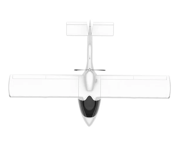 Bílé Letadlo Izolované Bílém Pozadí Vykreslování Ilustrace — Stock fotografie