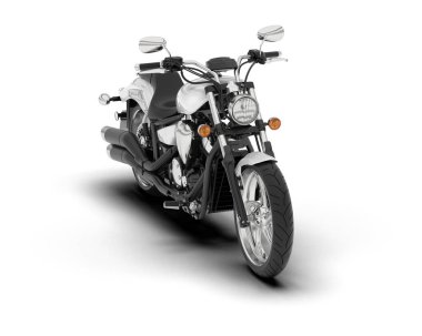 Beyaz şehir arabası beyaz arka planda izole edilmiş. 3d görüntüleme - illüstrasyon