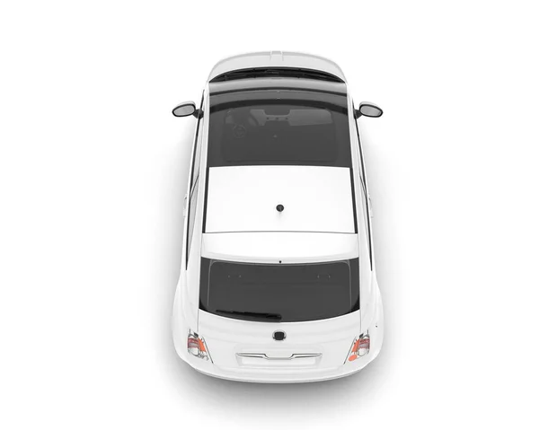 Beyaz Şehir Arabası Beyaz Arka Planda Izole Edilmiş Görüntüleme Illüstrasyon — Stok fotoğraf