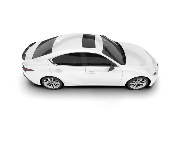 Arka Planda Izole Edilmiş Beyaz Modern Araba Görüntüleme Illüstrasyon — Stok fotoğraf