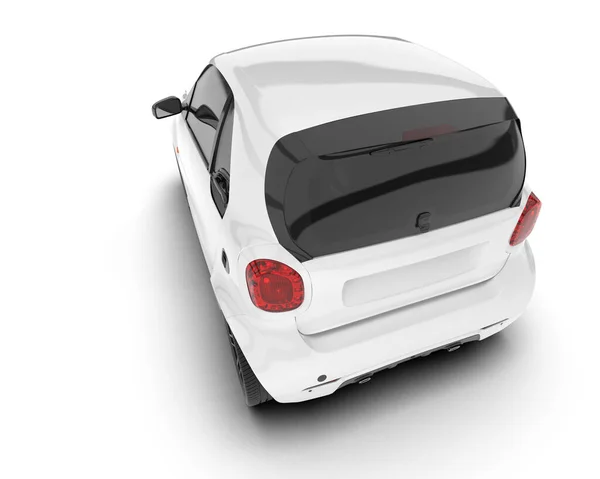 Bianco Auto Moderna Isolato Sfondo Rendering Illustrazione — Foto Stock
