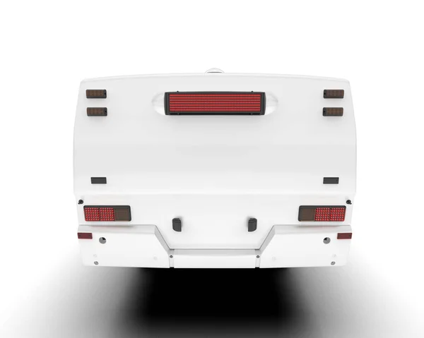 Camião Branco Isolado Fundo Renderização Ilustração — Fotografia de Stock