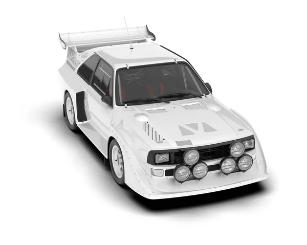 Weiße Rennwagen Isoliert Auf Dem Hintergrund Darstellung Illustration — Stockfoto