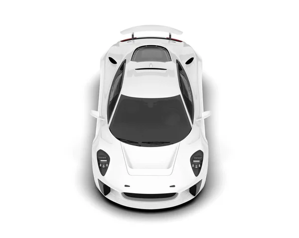Beyaz Yarış Arabası Arka Planda Izole Edilmiş Görüntüleme Illüstrasyon — Stok fotoğraf